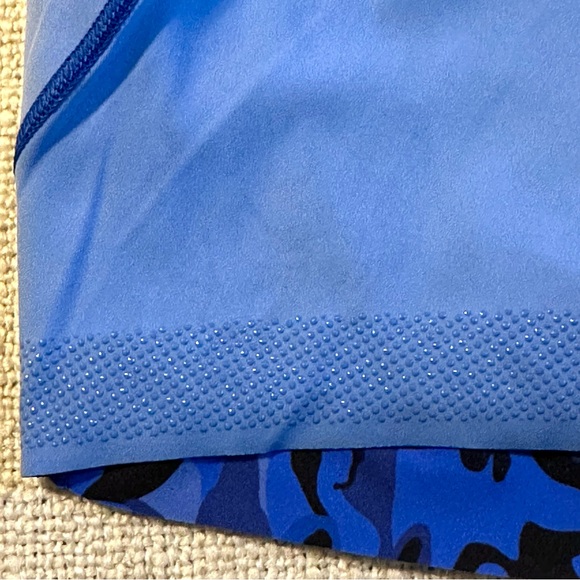 New LULULEMON Fast and Free 6" Short Flower Meld Galactic Cobalt Pockets Women 4 - Picture 9 of 16